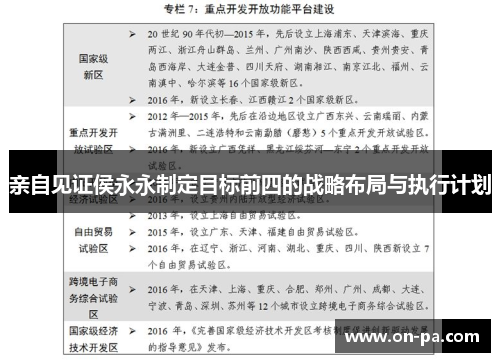 亲自见证侯永永制定目标前四的战略布局与执行计划