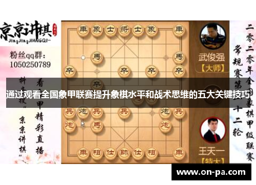 通过观看全国象甲联赛提升象棋水平和战术思维的五大关键技巧