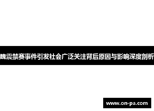 魏震禁赛事件引发社会广泛关注背后原因与影响深度剖析